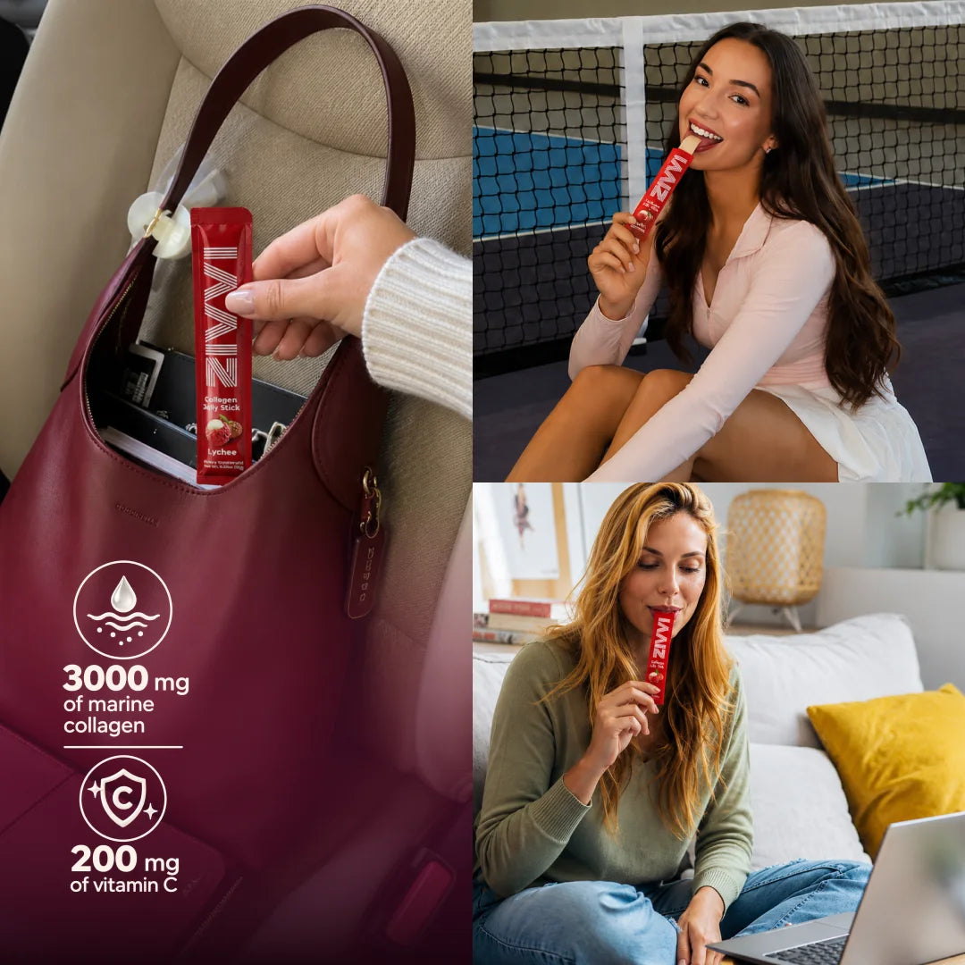 Zivvi collagen jelly sticks with collagen and vitamin C